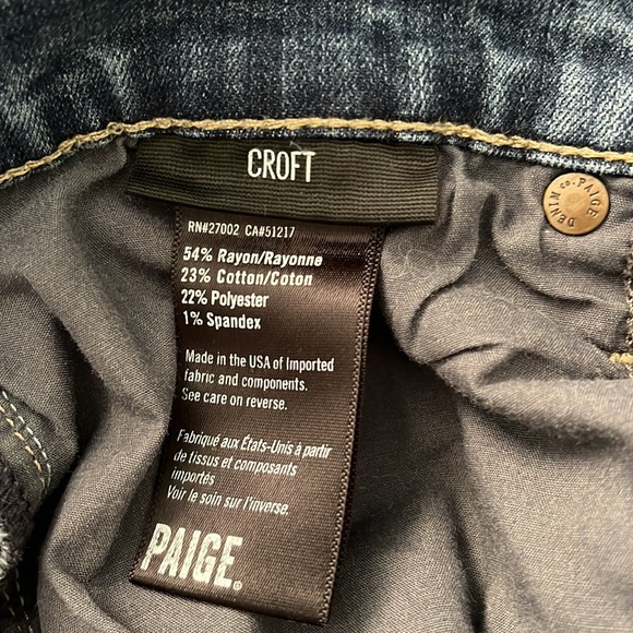 PAIGE Croft Jean 31W - Picture 4 of 4